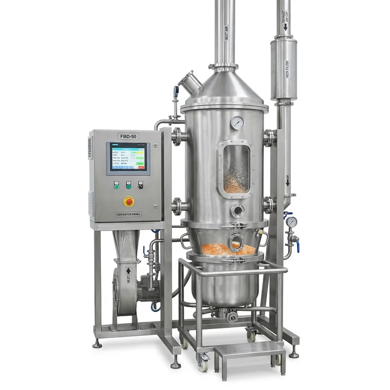 Fluid Bed Dryer and Processor Machine
