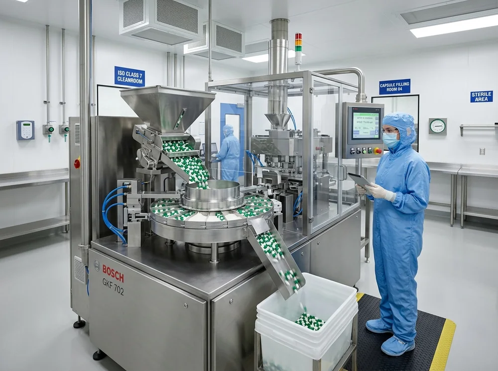 Encapsulation Pharmaceutical Cleanroom Manufacturing