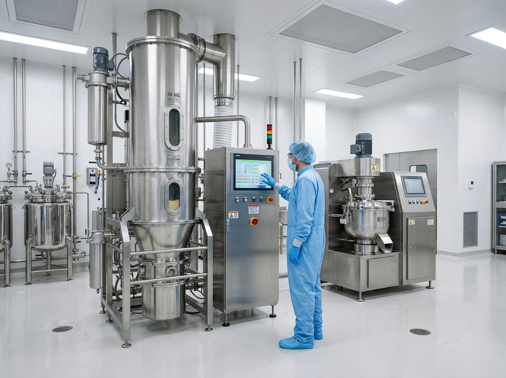 Granulation & Drying Pharmaceutical Processing Suite