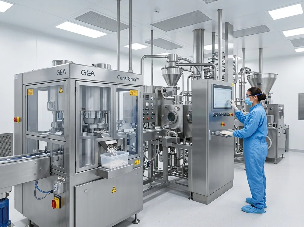 Solid Dosage Pharmaceutical Manufacturing Line